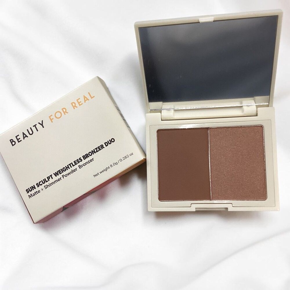 Beauty For Real Sun Sculpt Weightless Bronzer Duo Here Comes The Sun 8g